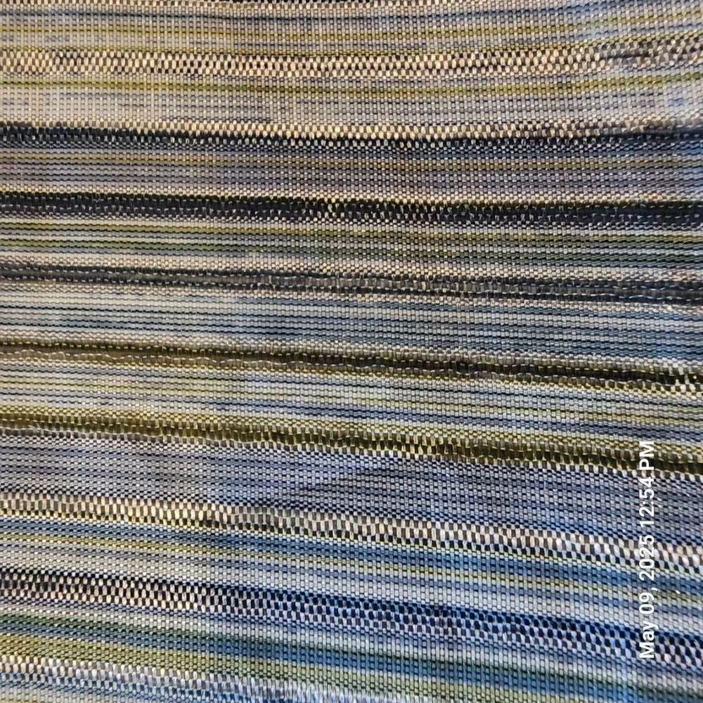 The Manhattan Duvet Co Alliance King Duvet Striped Green/Blue/White 102